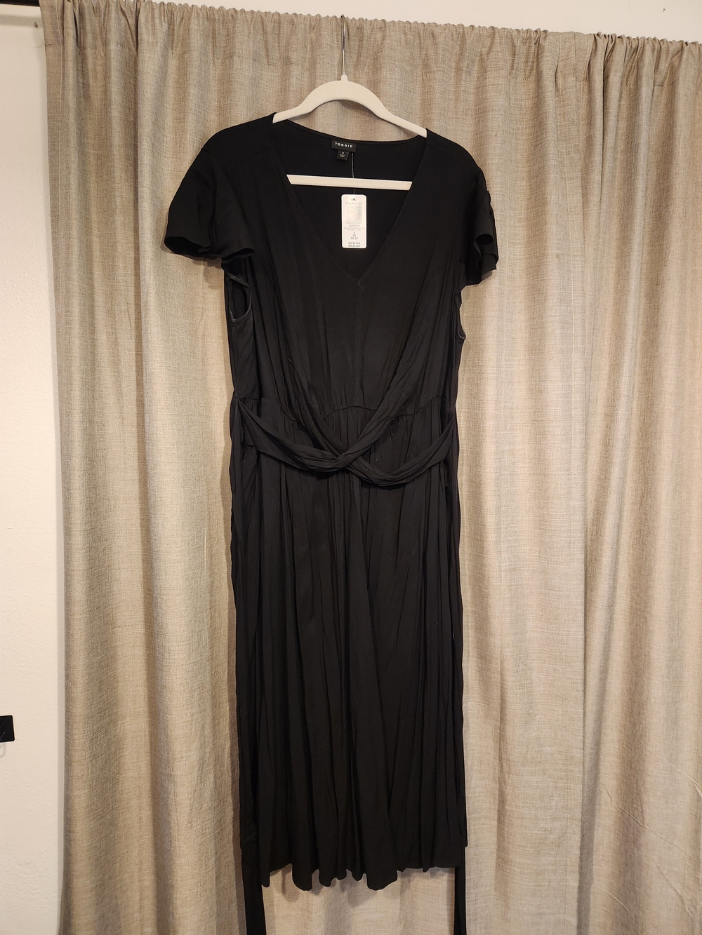 torrid Black Maxi Dress with Twist Waist